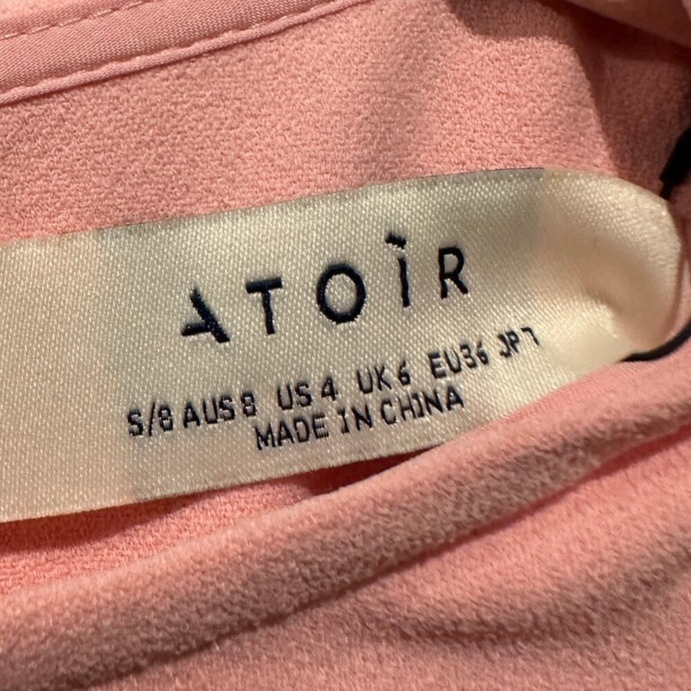 NEW REVOLVE Atoir Size 4 Jana Pink Bow Double Split Valentine Day Date Night - Picture 10 of 15